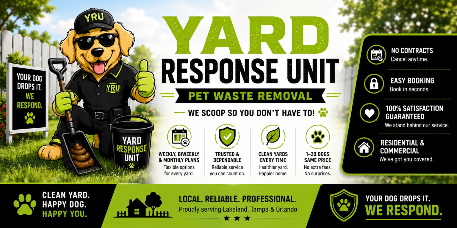 Yard Response Unit pet waste removal service